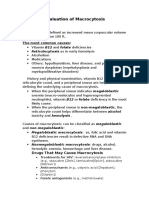 Evaluation of Macrocytosis