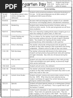 Kindergarten Classroom Schedule 2016-2017 | PDF | Language Arts ...