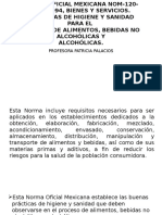 Norma Oficial Mexicana Nom-120-Ssa1-1994, Bienes y Servicios