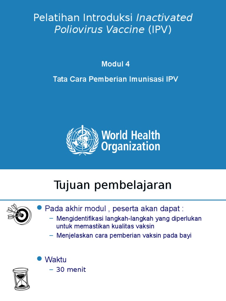Panduan Pemberian Imunisasi IPV | PDF | Pengembangan Diri | Kesehatan ...