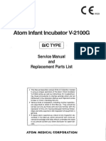 Atom V-2100G Infant Incubator - Service Manual PDF