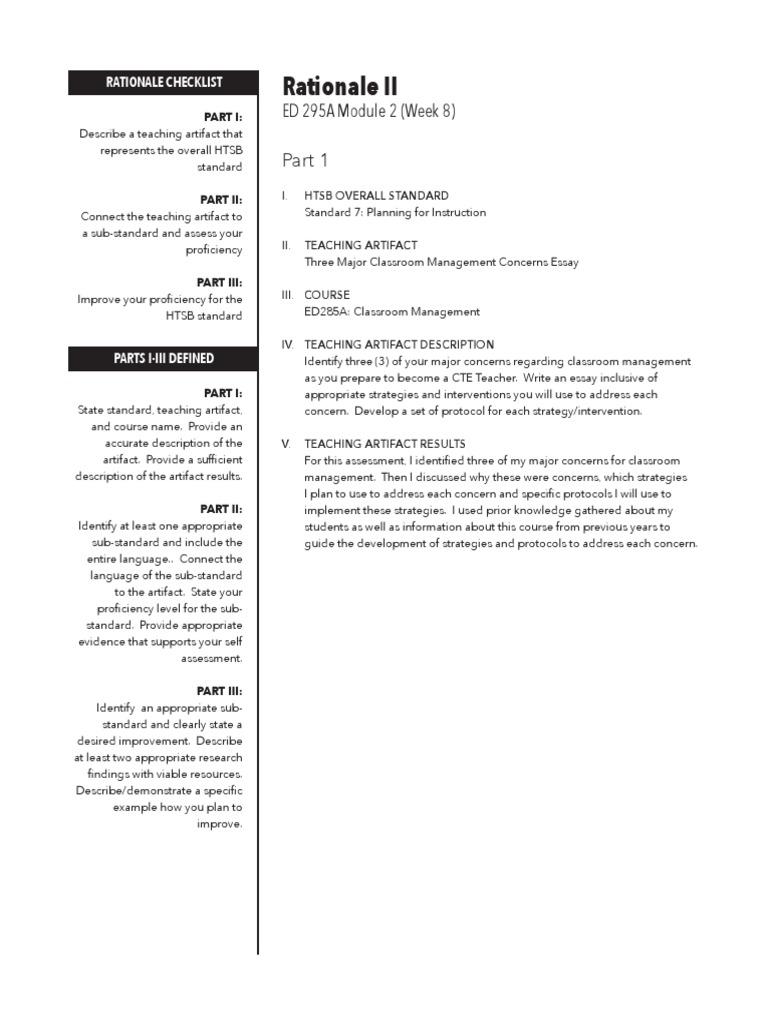 CN Standard 7 Rationale 2 | PDF | Learning | Cognitive Science