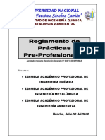 Reglamento Prácticas Pre-Profesionales FIQMyA