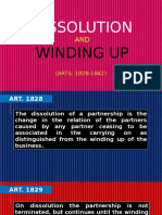 Dissolution: Winding Up