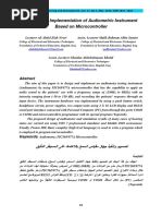 5 Design and Implementation of Test of Audiometric Based On Microcontroller