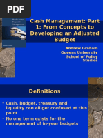 Cash Management: Part 1: From Concepts To Developing An Adjusted Budget