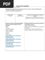 lesson plan forest last