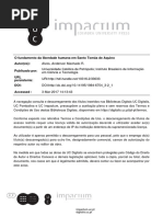 O Fundamento Da Liberdade Humana Em São Tomás de Aquino