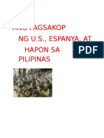 Ang Pagsakop NG U.S., Espanya, at Hapon Sa Pilipinas