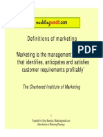 Introduction To Marketing Planning