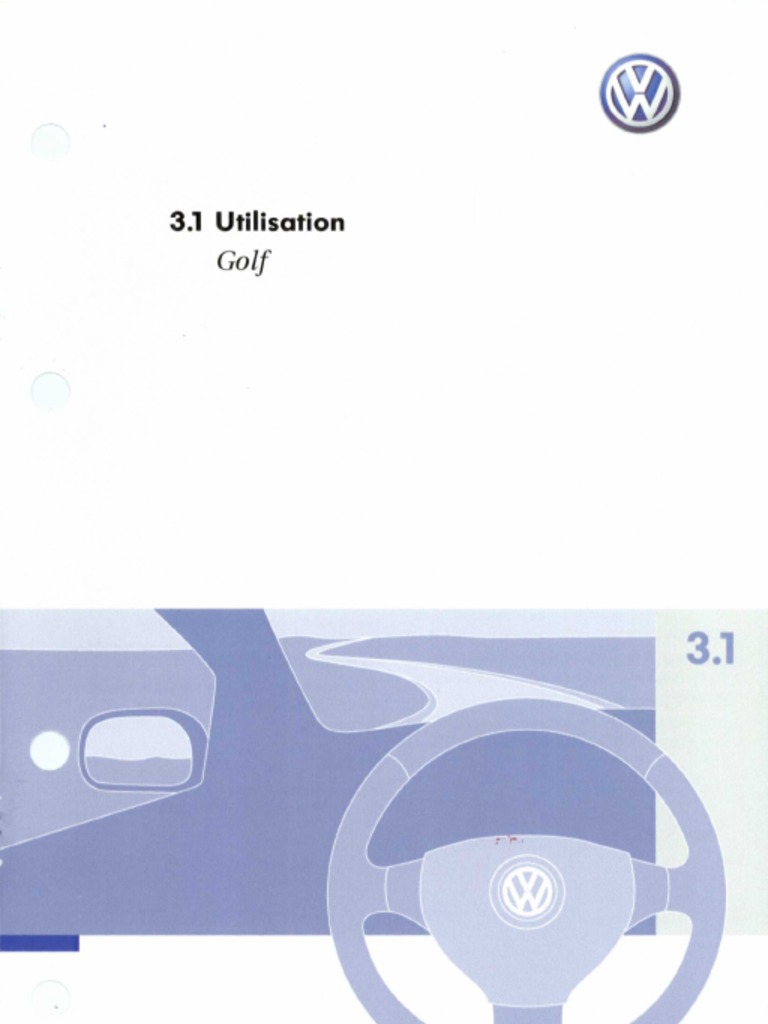 Manuel Utilisation Golf 4 | PDF