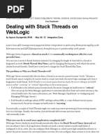 Dealing With Stuck Threads On WebLogic