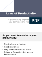 Rules of Productivity