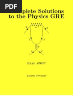 Download Complete Solutions to the Physics GRE PGRE9677 by Taylor Faucett SN34681668 doc pdf