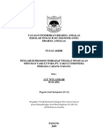 Download  Pengaruh Promosi Terhadap Tingkat Penjualan Minuman Yakult Pada PT Yakult Indonesia Persada Cabang Padang by Bunda Ima SN34682720 doc pdf