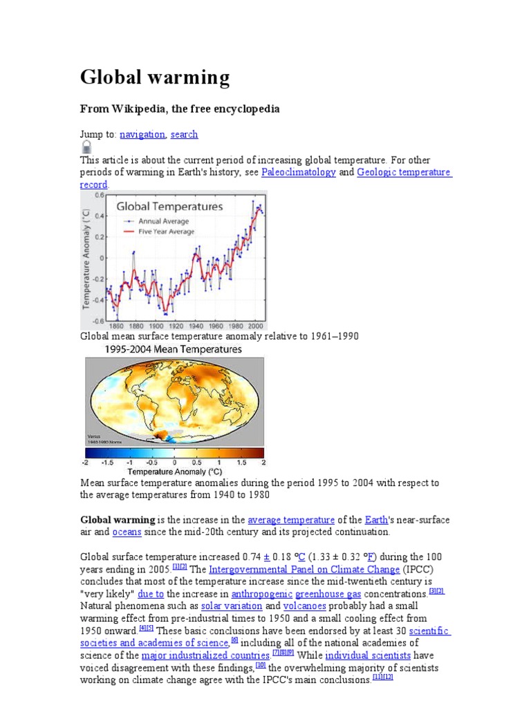 Global Warming Artikel | Global Warming | Greenhouse Effect
