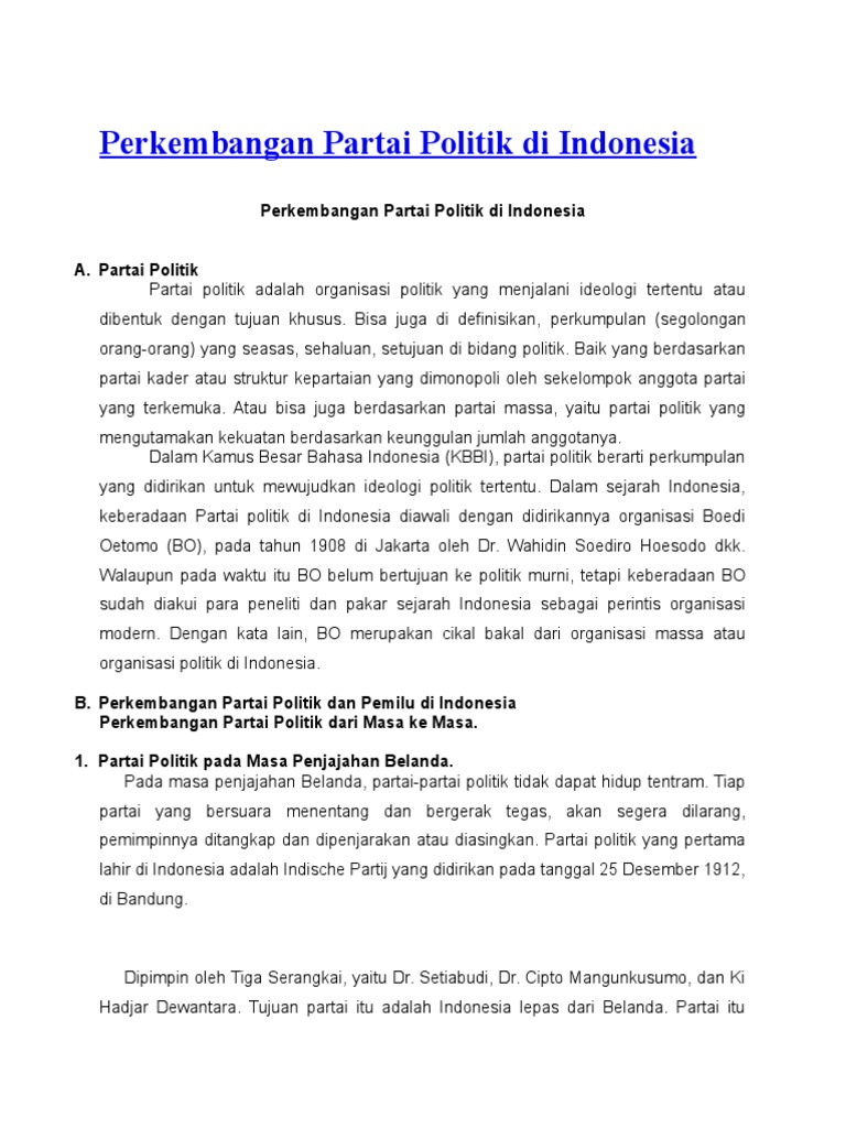 partai politik mempersiapkan strategi masa depan