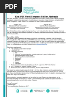 63rd WC Call for Posters for Symposia