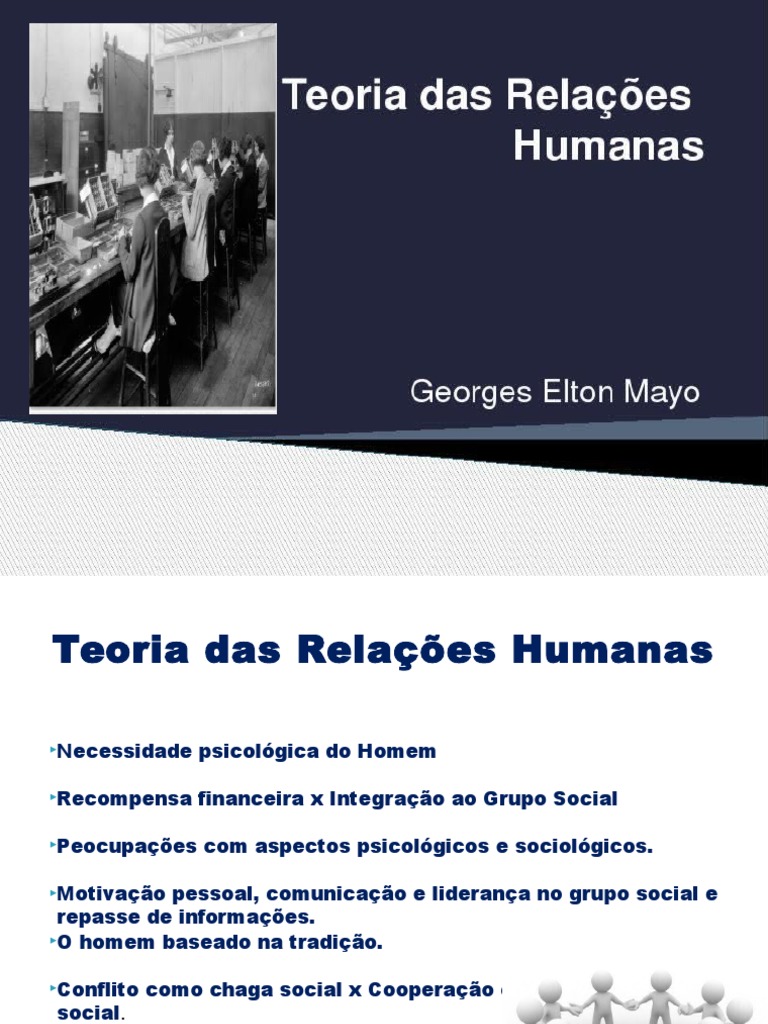 Teoria Das Relações Humanas de Elton Mayo