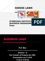 Business Laws: Symbiosis Institute of Business Management Pune
