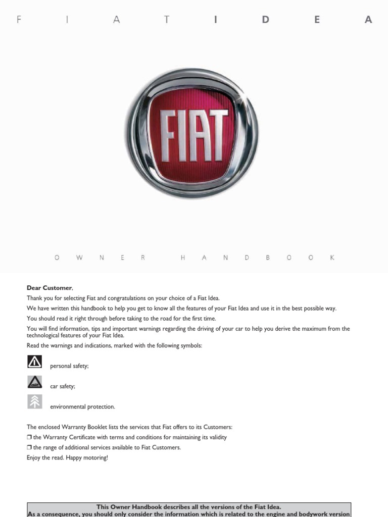 Fiat Idea Uputstvo PDF PDF | Headlamp | Car