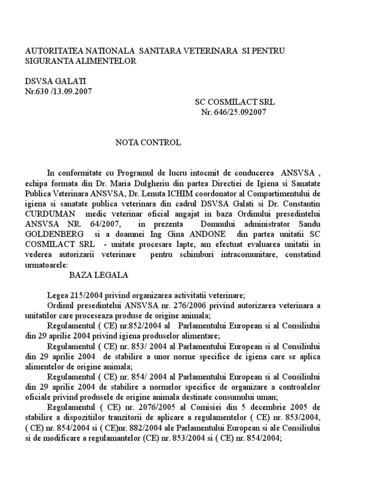 Nota de Control Ansvsa | PDF