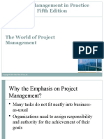 Project Management in Practice Fifth Edition The World of Project Management
