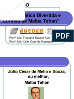 Minicurso de Matemática Sobre Malba Tahan