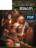 Advanced Race Codex Humans