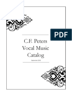 Vocal Catalog 2009