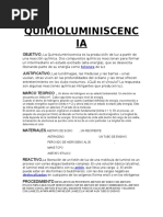Prueba de Luminol para Detectar Sangre | PDF | Fluorescencia | Química