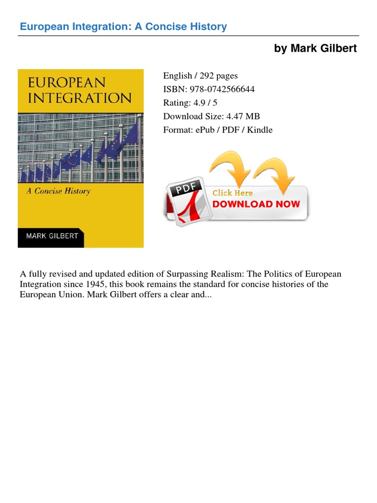 Concise History of European Integration | PDF | European Integration ...