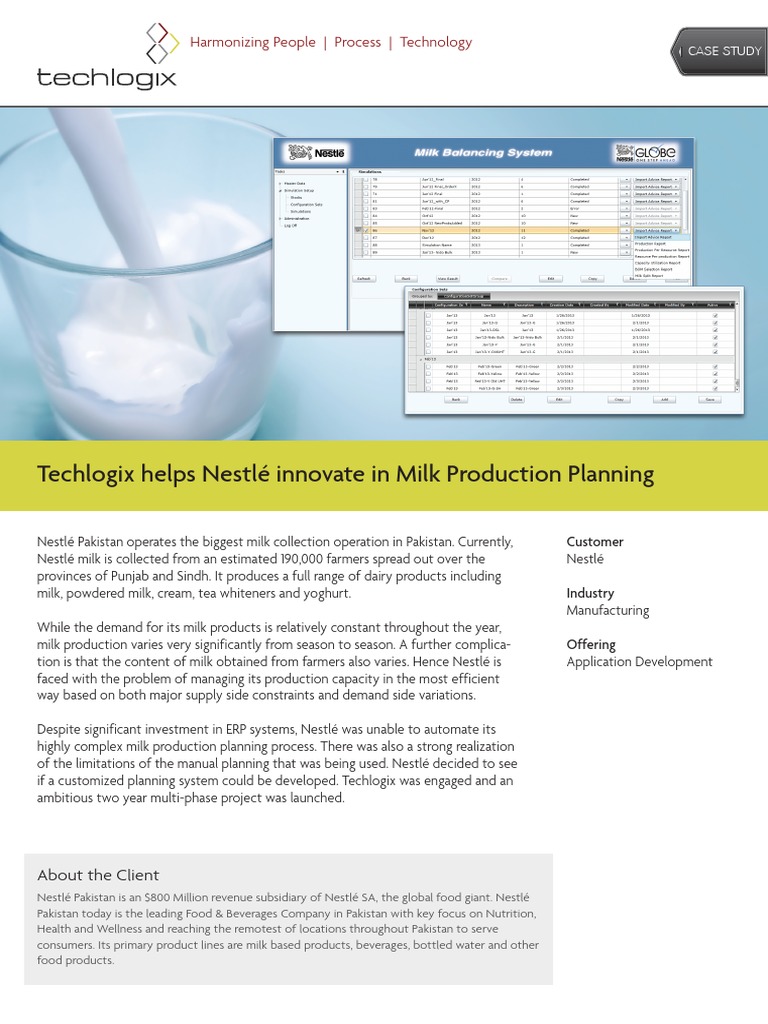 Case Study Nestle Nestlé Software Development