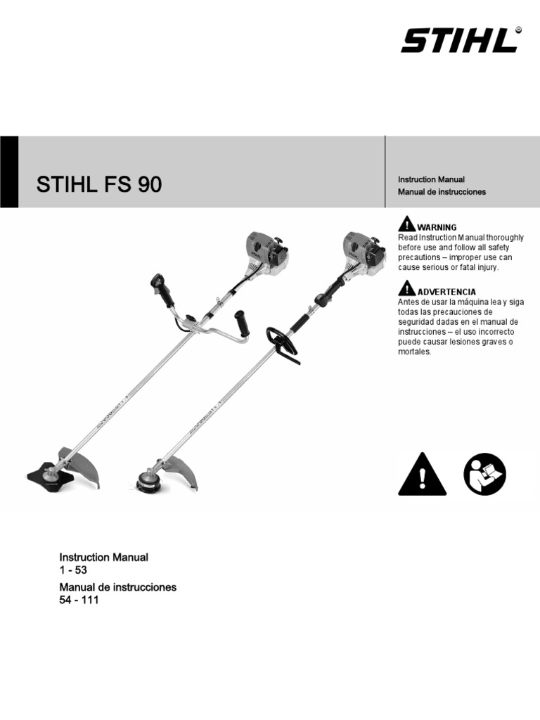 STIHL FS 90 Owners Instruction Manual | Nature