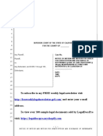 Sample Motion For Discharge and Substitution of Parties Under CCP Section 386 (A) in California