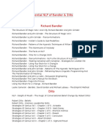 Essential NLP of Bandler & Dilts