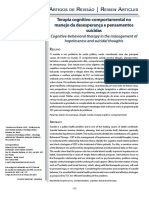 Terapia Cognitivo-Comportamental No Manejo Da Desesperança e Pensamentos Suicidas