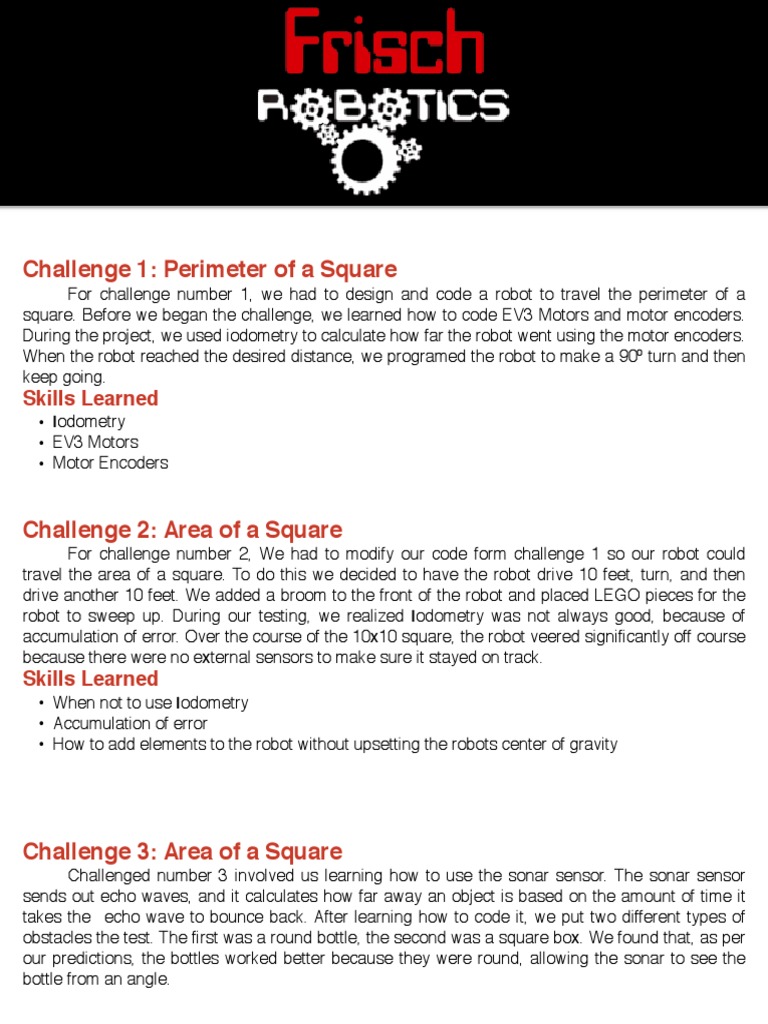 Robotics Handout | PDF