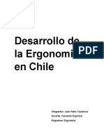 Desarrollo de La Ergonomia en Chile