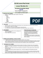 Vocabulary Acquisition Model Chapter 9