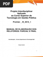 Prointer III 2015 1 Online TGP Manual de Elaboracao