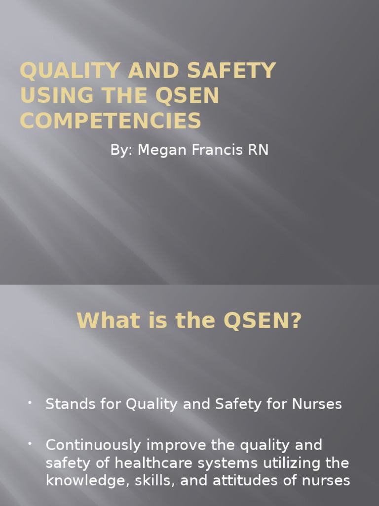quality and safety using the qsen competencies Electronic Health Record Evidence Based Practice