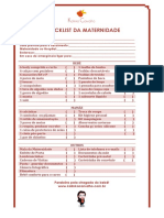 Checklist Da Maternidade Kalinka