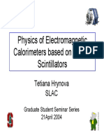 Physics of Electromagnetic Calorimeters Based On Crystal Scintillators