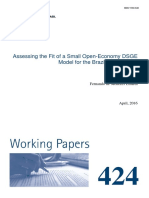 Wps424 Small Open Economy DSGE Model - Brazil