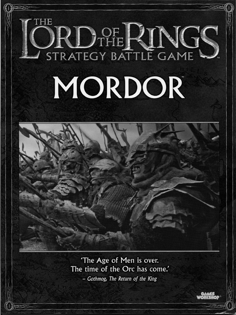 LOTR Khazad-Dum Sourcebook Games Workshop Rule Guide Role Play Lord Of The  Rings