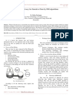 A Study On Privacy For Sensitive Data by DM Algorithms: Dr. Halkar Rachappa