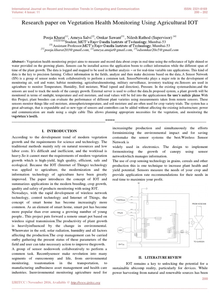 plant monitoring system research paper