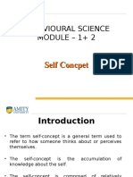 Behavioural Science Module - 1+ 2: Self Concpet