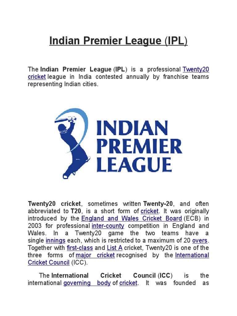 Overview of Indian Premier League Teams | PDF | Teams | Sports Teams